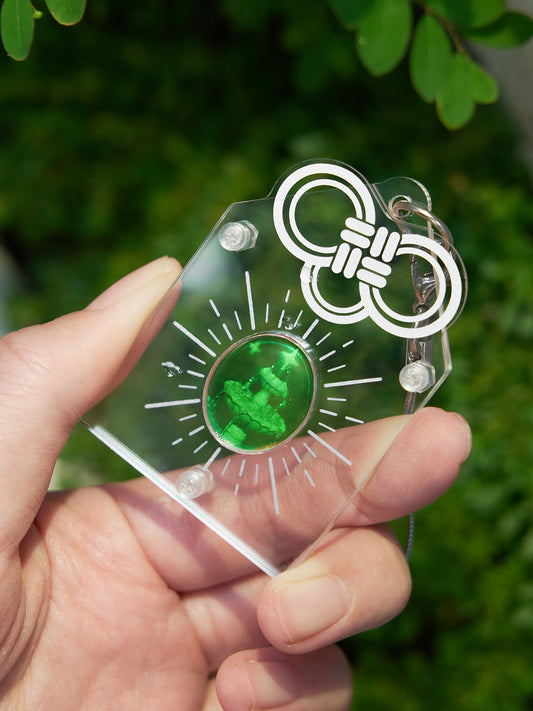 Holographic Wishing Fountain | Handmade Wish Amulet
