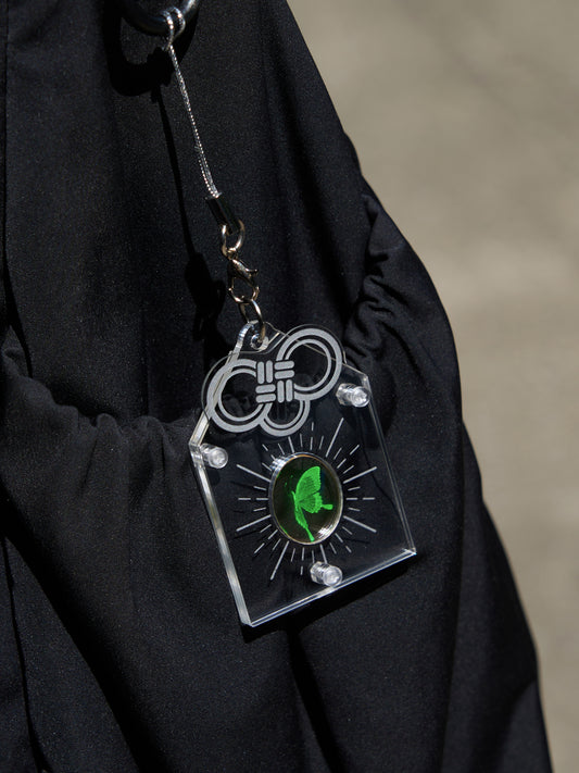 Holographic Butterfly Omamori | Handmade Dream Amulet