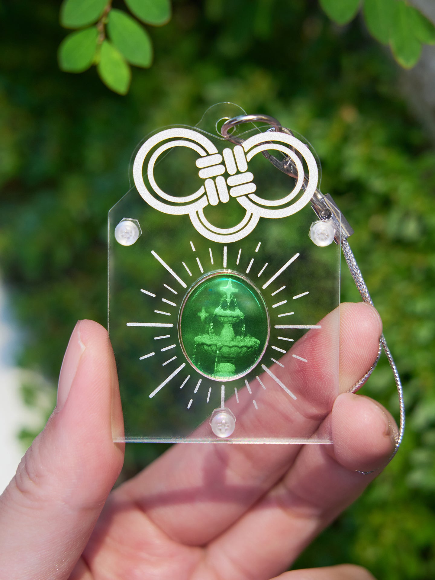Holographic Wishing Fountain | Handmade Wish Amulet