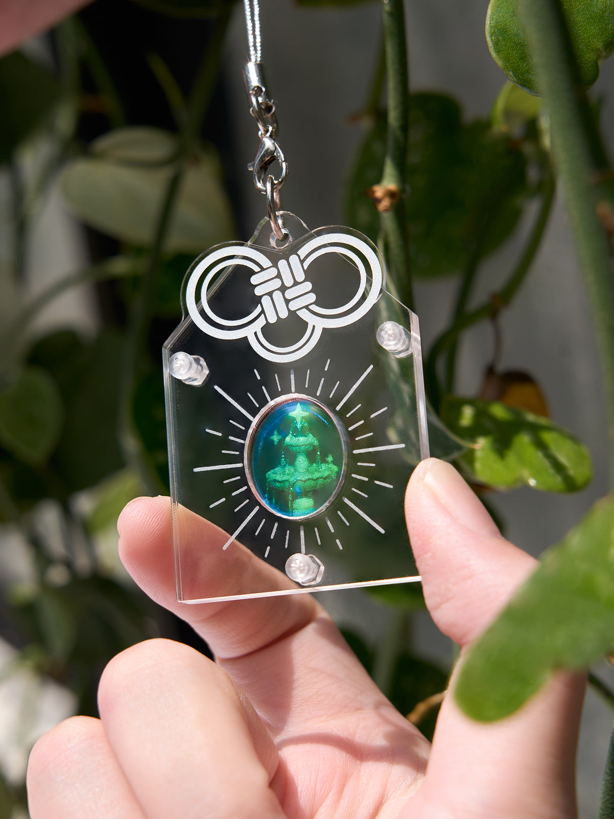 Holographic Wishing Fountain | Handmade Wish Amulet