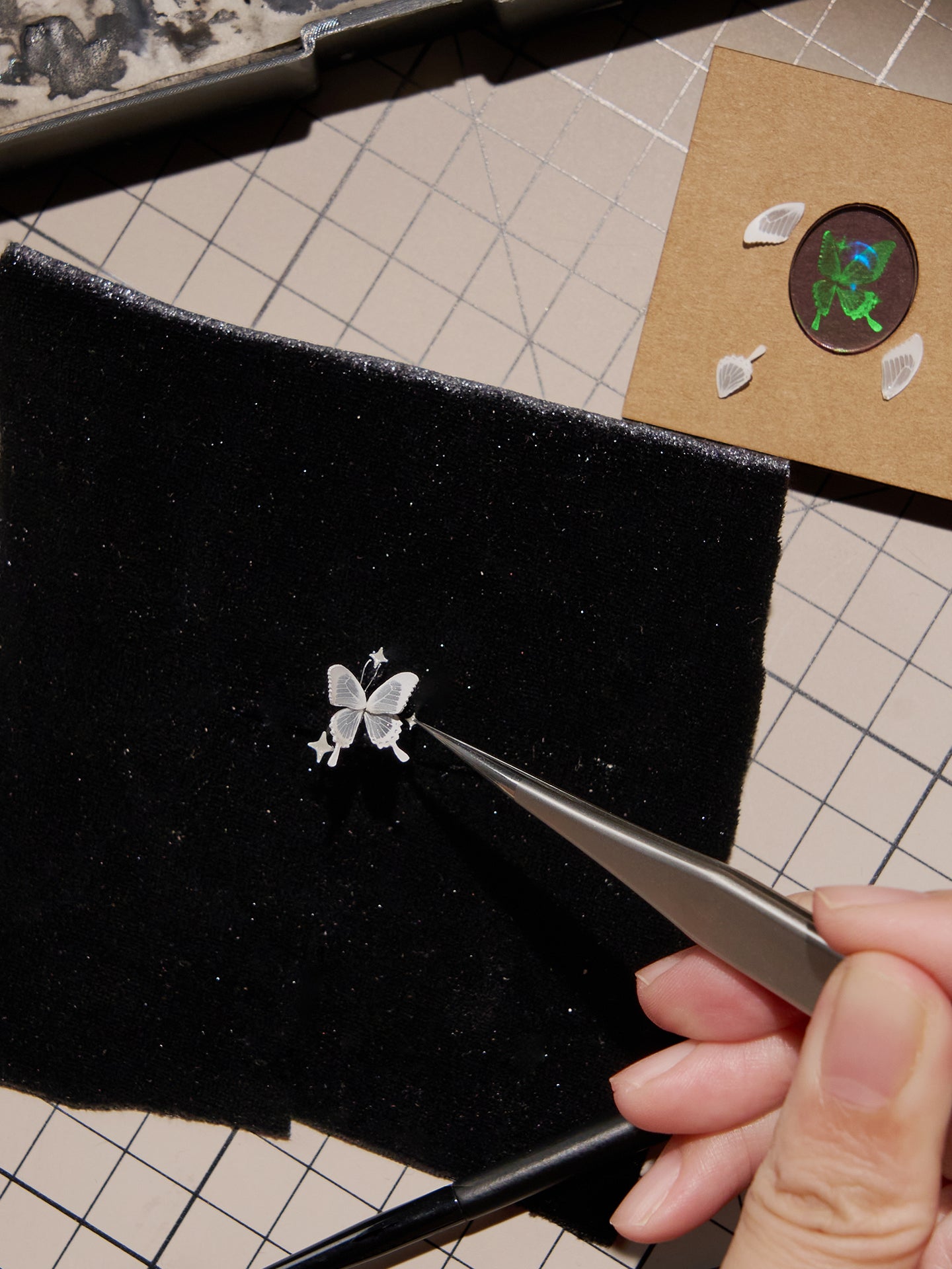Holographic Butterfly Omamori | Handmade Dream Amulet