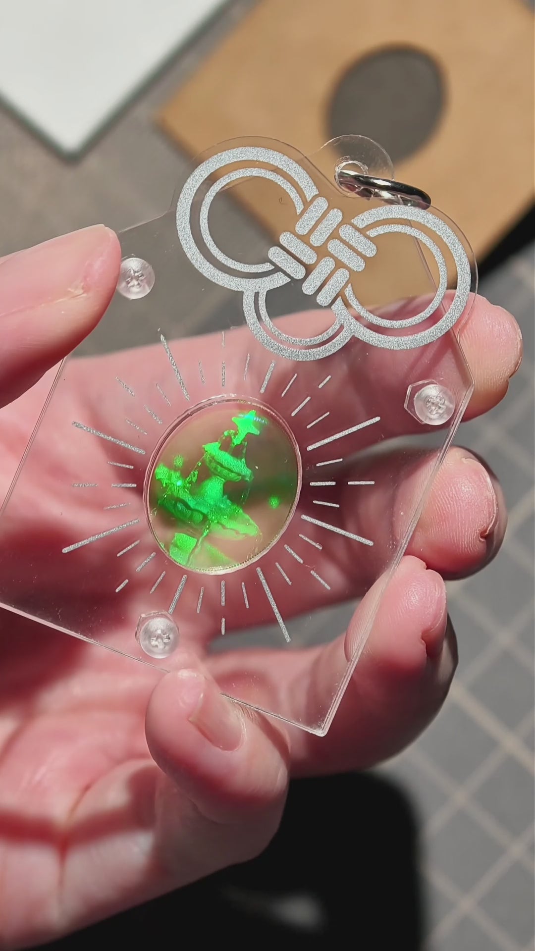 Wishing Fountain Hologram Charm