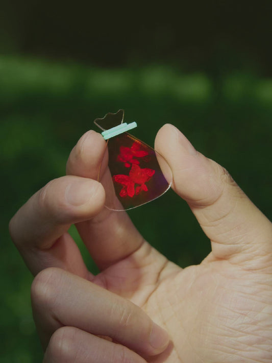 Mini Holographic Goldfish Charms | Lucky Fish Collection